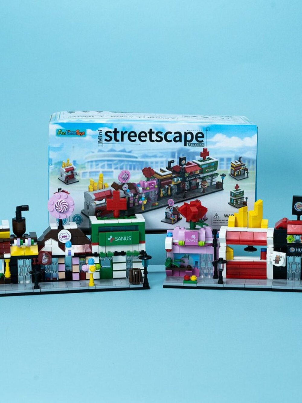 Miniature Urban Streetscape Construction Blocks